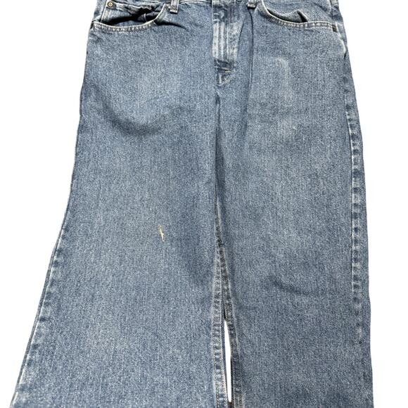 Vintage Y2K Wrangler Light Wash Jeans Skater Fade 34 X 30 Straight - Picture 4 of 8